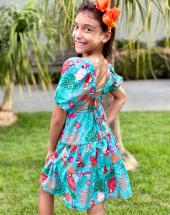 Vestido Infantil de Manguinha Rodado Atacado 44 Goiânia