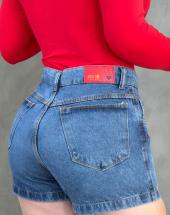 Bermuda Jeans Feminina Bordadinha Atacado 44 Goiânia
