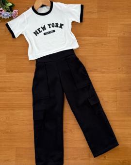 Conjunto Infantil de Calça Moda Blogueirinha