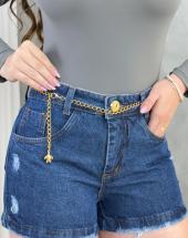 Short Jeans Feminino com Cintinho Atacado 44 Goiânia