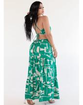 Vestido Longo Estampado de Alcinha Atacado 44 Goiânia