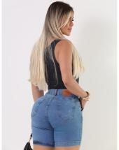 Bermuda Feminina Meia Coxa Bolso Faca Atacado 44 Goiânia