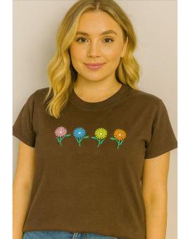 Blusa Feminina de Manguinha no Algodão