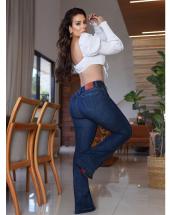 Calça Jeans Feminina Flare Escura Atacado 44 Goiânia