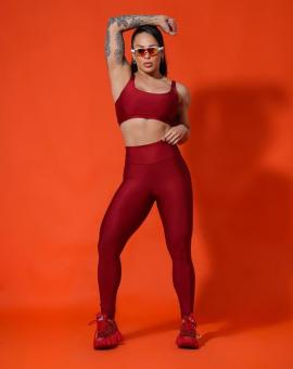 Conjunto de Treino Top e Leg Cós Alto