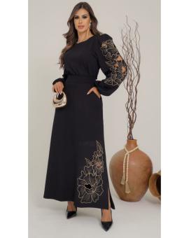 Conjunto Elegante Saia Longa Bordada