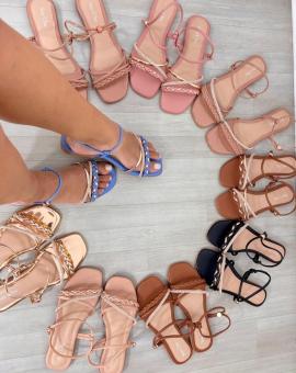 Rasteirinha Feminina Casual Colorida