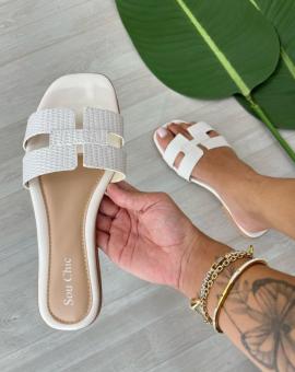 Sandália Feminina Flat Rasteira H