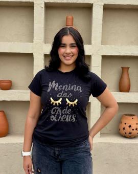 T-Shirt Feminina com Estampa Bíblica