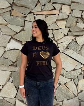 T-Shirt Feminina Cristã Estampada