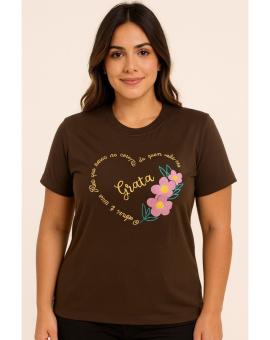 T-shirt Feminina de Algodão no Atacado