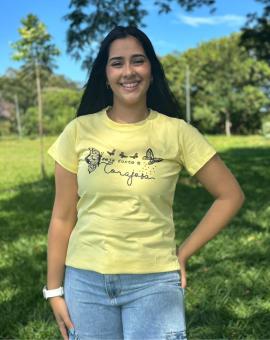 T-Shirt Feminina Estampada Algodão