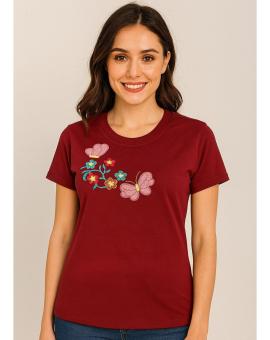 T-shirt Feminina Meiga Estampada