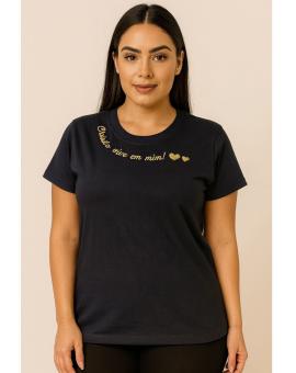 T-shirt Feminina Preta Básica