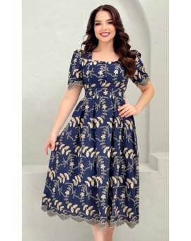 Vestido Evangélico Trabalhado Manguinha Princesa