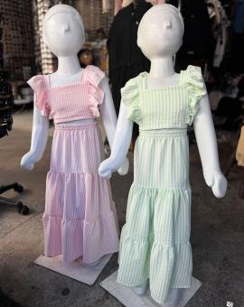 Conjunto Infantil Cropped e Saia 3 Marias