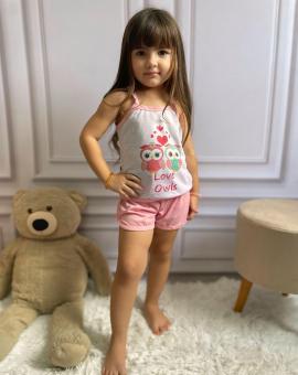 Pijaminha Infantil Shortinho e Blusa