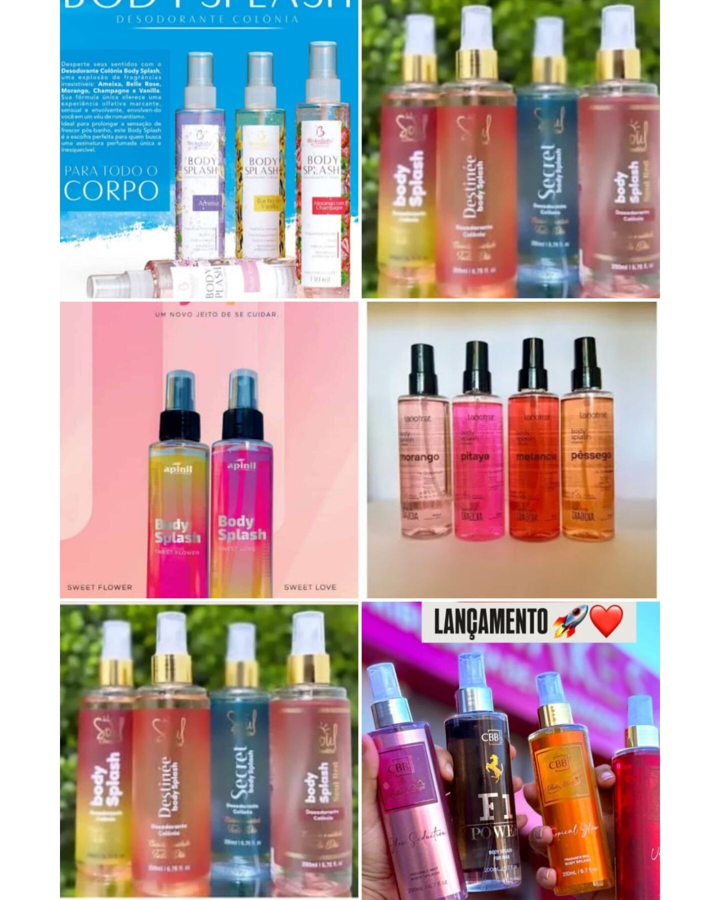 Body Splash Corporal Feminino - Cosméticos no Atacado.