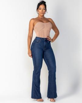 Calça Flare Feminina Jeans Premium