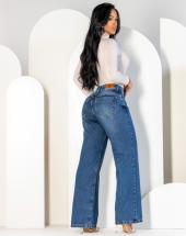 Calça Jeans Feminina Premium Larguinha Atacado 44 Goiânia