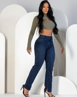 Calça Jeans Reta Feminina Tradicional