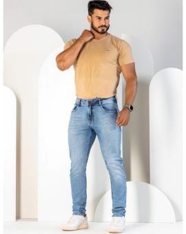 Calça Masculina Slim Jeans Claro