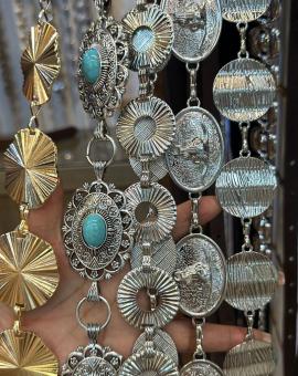 Cinto Feminino de Corrente Trabalhado