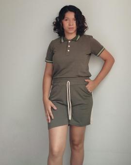 Conjunto Feminino Polo e Bermuda