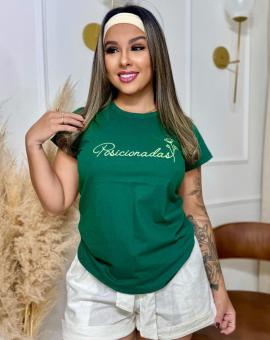 T-shirt Feminina de Algodão Básica