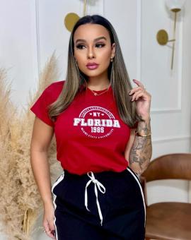 T-shirt Feminina Estampada Florida