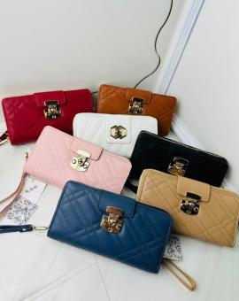 Carteira Feminina de Couro com Zíper