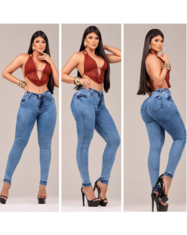 Calça Jeans Feminina Lavagem Clara