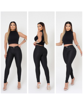 Calça Jeans Feminina Preta Básica