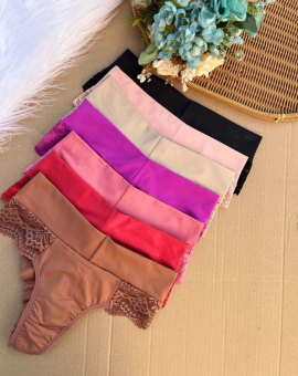 Calcinha Fio Duplo com Renda