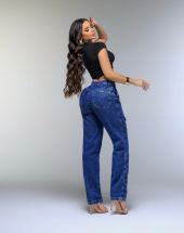 Calça Cargo Feminina Jeans Premium Atacado 44 Goiânia