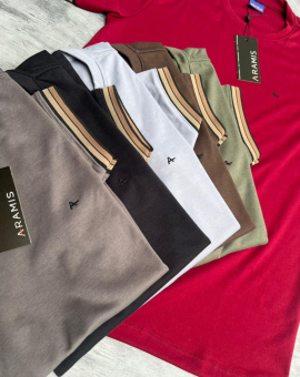 Camiseta Peruana Masculina Punho Trabalhado