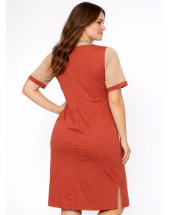 Vestido Feminino Bicolor de Manguinha Atacado 44 Goiânia