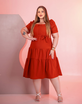 Vestido Liso Evangélico Moda Maior