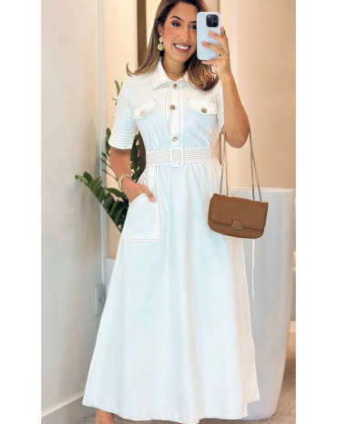 vestido-elegante-de-gola-com-botoes-atacado-rua-44-goiania 