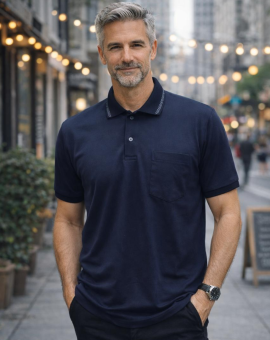 Camisa Gola Polo e Bolso Masculina