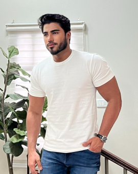 Camiseta Masculina Tecido Texturizado