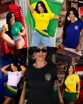 T-shirt Feminina Seleção Brasileira