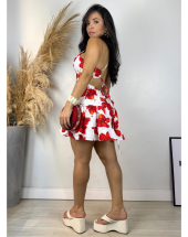 Vestido Curto Rodado Estampa Floral Atacado 44 Goiânia