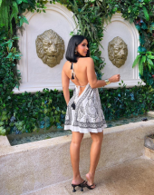 Vestido Indiano Curto Costa Nua Atacado 44 Goiânia