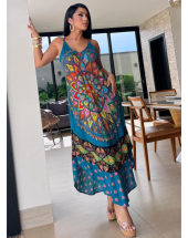 Vestido Indiano Trapézio Estampado Atacado 44 Goiânia