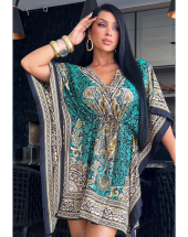 Vestido Kaftan Indiano Curto Vestido Indiano Trapézio Estampado Atacado 44 Goiânia