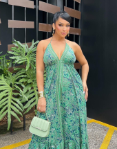 Vestido Longo Indiano Várias Formas Amarração Atacado 44 Goiânia