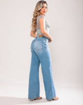 Calça Jeans do Momento Wid Leg Atacado 44 Goiânia
