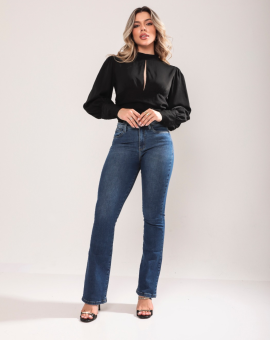 Calça Jeans Feminina Modelagem Reta