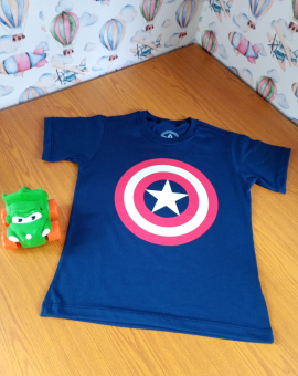 Camiseta Infantil do Capitão América